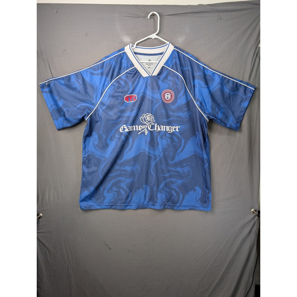 Saints Studio GameChanger Soccer Jersey Blue Swirl 3XL Mens 7